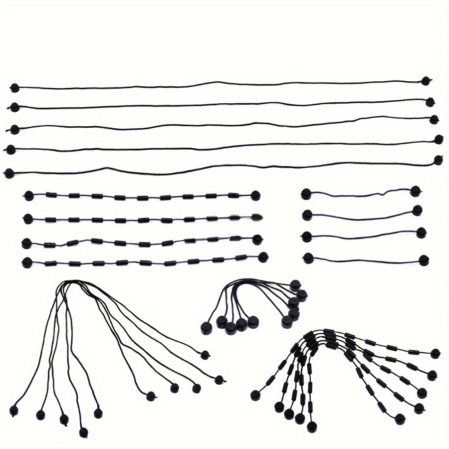 Quirky Tech Accessories - 5pcs Black Spider Silk Rope Connectors,
