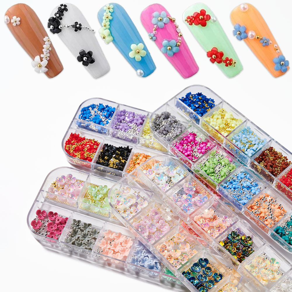 12 Grids Acrylic Flower Mixed  - đánh giá và giá Tech Accessories Box
