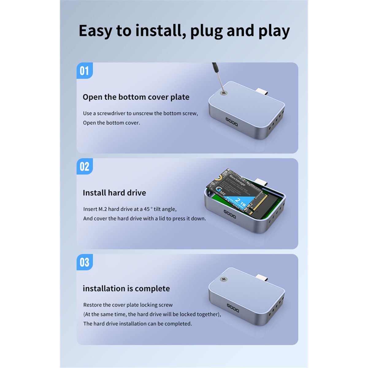 SWXF  2230 Type-C USB M.2 NVMe - đánh giá và giá Portable Ssd Enclosure