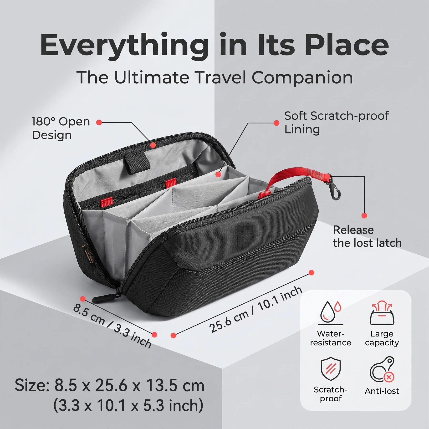 Travel Tech Organizer Pouch, W - đánh giá và giá Tech Accessories Box