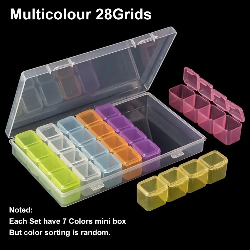 28/56 Grids Plastic Beads Stor - đánh giá và giá Tech Accessories Box