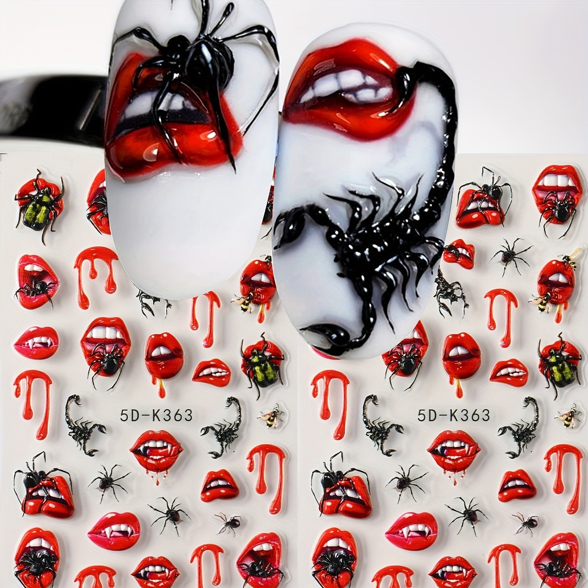 2Pcs 5D Embossed Halloween & D - đánh giá và giá Quirky Tech Accessories