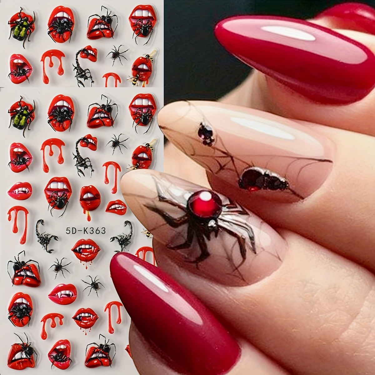 2Pcs 5D Embossed Halloween & D - đánh giá và giá Quirky Tech Accessories