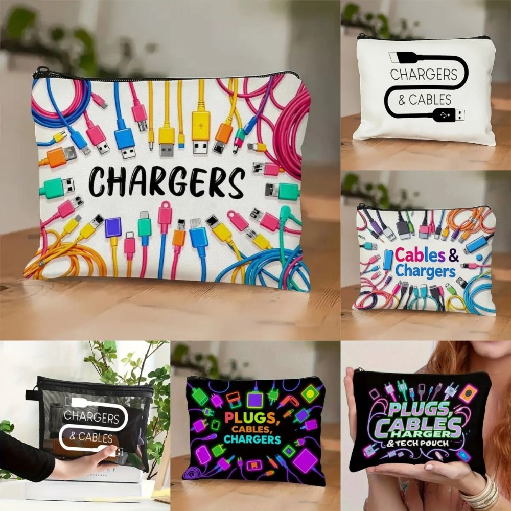 New Canvas Charger Storage Pou - đánh giá và giá Travel Cable Organizer