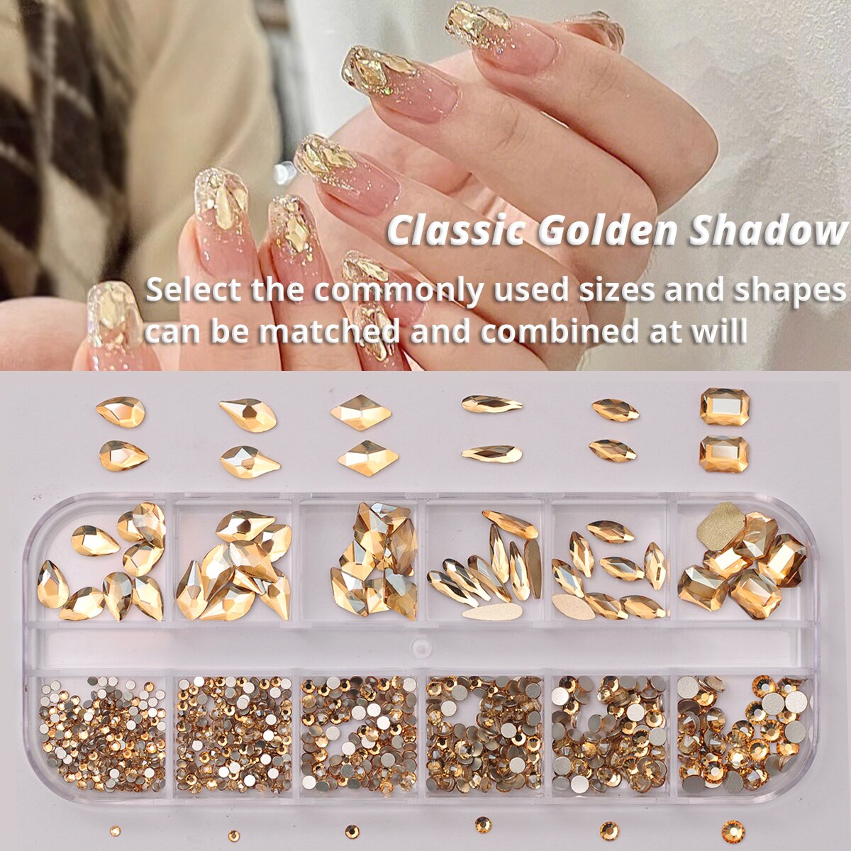 12 Grids Golden Shadow Flatbac - đánh giá và giá Tech Accessories Box